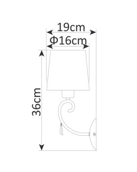 Бра ARTE Lamp A9239AP-1BR-foto4