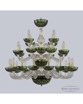 Подвесная люстра Bohemia Ivele Crystal 1309/16+8+4/300/3d G Cl/Clear-Green/H-1J