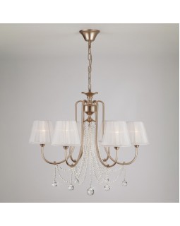 Подвесная люстра Eurosvet 10088/6 перламутровое золото Strotskis-foto2