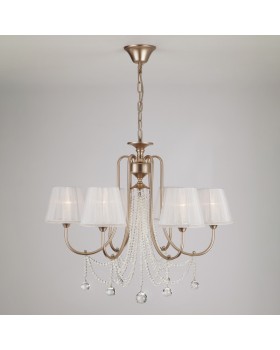 Подвесная люстра Eurosvet 10088/6 перламутровое золото Strotskis-foto2