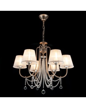 Подвесная люстра Eurosvet 10088/6 перламутровое золото Strotskis-foto3