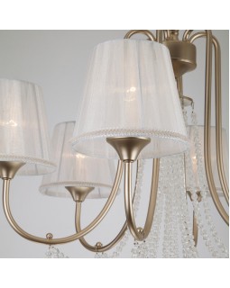 Подвесная люстра Eurosvet 10088/6 перламутровое золото Strotskis-foto6