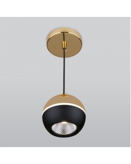Подвесной светильник Elektrostandard DLS023 9W 4200K черный/золото-foto2