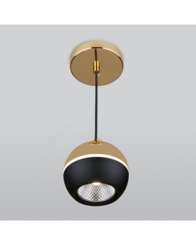 Подвесной светильник Elektrostandard DLS023 9W 4200K черный/золото-foto2