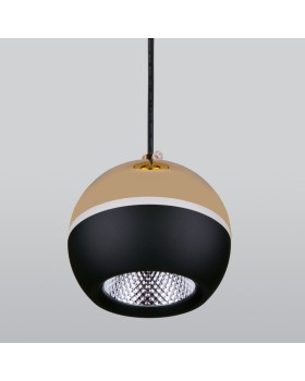 Подвесной светильник Elektrostandard DLS023 9W 4200K черный/золото-foto3