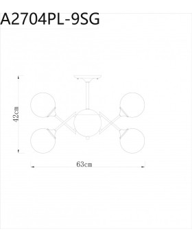 Люстра на штанге ARTE Lamp A2704PL-9SG-foto4