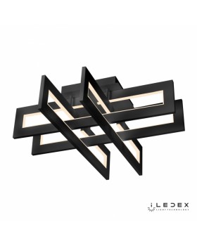 Накладной светильник iLedex 9082-600*600-X 96W BK-foto2