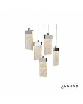 Подвесная люстра iLedex C4430-5R CR-foto4