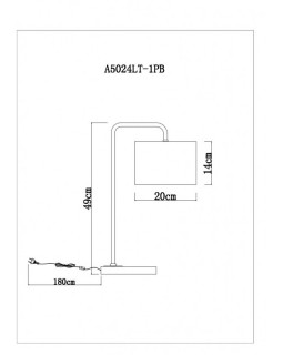 Настольная лампа ARTE Lamp A5024LT-1PB-foto5