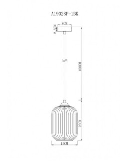 Подвесной светильник ARTE Lamp A1902SP-1BK-foto4