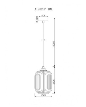 Подвесной светильник ARTE Lamp A1902SP-1BK-foto4