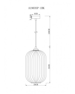 Подвесной светильник ARTE Lamp A1903SP-1BK-foto4