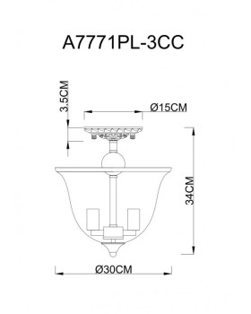 Люстра на штанге ARTE Lamp A7771PL-3CC-foto5