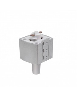 Адаптер Elektrostandard TRLM-1-CH /Коннектор для однофазного шинопровода серебро-foto3