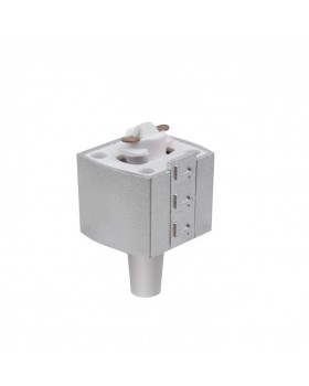 Адаптер Elektrostandard TRLM-1-CH /Коннектор для однофазного шинопровода серебро-foto3