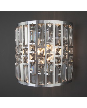 Бра Eurosvet 10116/2 хром/прозрачный хрусталь Strotskis-foto2