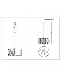 Подвесная люстра Evoluce SLE103403-05-foto9