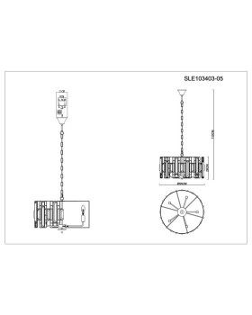 Подвесная люстра Evoluce SLE103403-05-foto9
