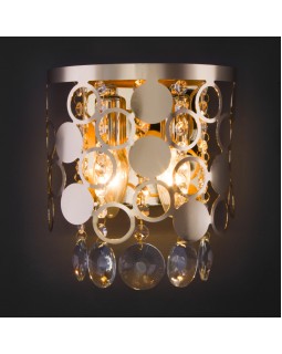 Бра Eurosvet 10114/2 золото/прозрачный хрусталь Strotskis-foto2