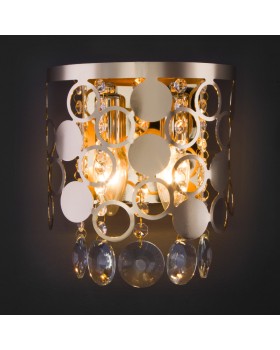 Бра Eurosvet 10114/2 золото/прозрачный хрусталь Strotskis-foto2