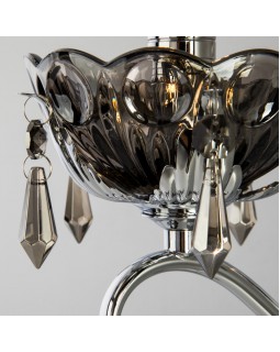Бра Eurosvet 10103/1 хром/дымчатый хрусталь Strotskis-foto2