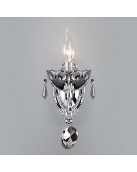 Бра Eurosvet 10103/1 хром/дымчатый хрусталь Strotskis-foto3