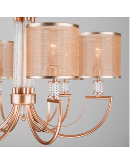 Подвесная люстра Eurosvet 60099/6 перламутровое золото-foto2