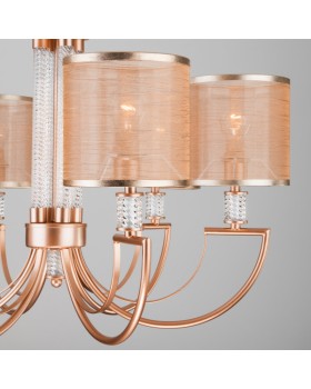 Подвесная люстра Eurosvet 60099/6 перламутровое золото-foto2