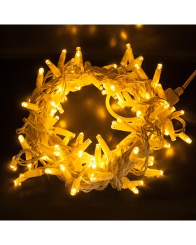 Светодиодная нить Eurosvet 400-101 теплый белый с эффектом мерцания 10м IP65-foto5