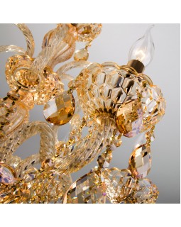 Подвесная люстра Eurosvet 10097/6 золото/тонированный хрусталь Strotskis-foto2