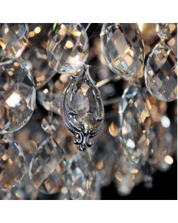 Подвесная люстра Eurosvet 10080/6 хром/прозрачный хрусталь Strotskis-foto4