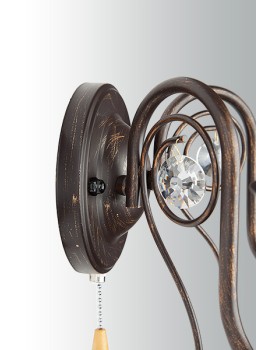 Бра Eurosvet 60018/2 черный с золотом-foto3