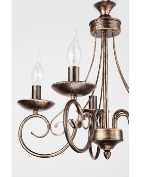 Подвесная люстра Eurosvet 22404/5 черный с золотом-foto2