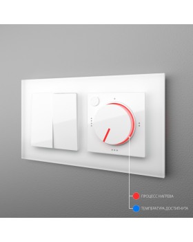 W1151101/ Электроустановочные изделия - Терморегулятор электромеханический для теплого пола (белый)-foto6