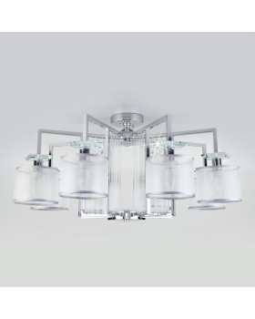 Люстра на штанге Eurosvet 60123/8 хром Smart (60108/8)-foto3
