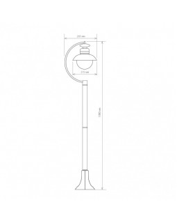 Садовый светильник Elektrostandard Talli F брауни-foto3