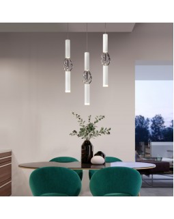 Подвесной светильник Eurosvet 50191/1 LED белый/хром-foto4