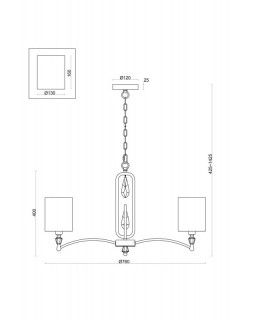 Подвесная люстра Freya FR1007PL-07BS-foto2