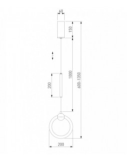 Подвесной светильник Eurosvet 90165/1 золото-foto2