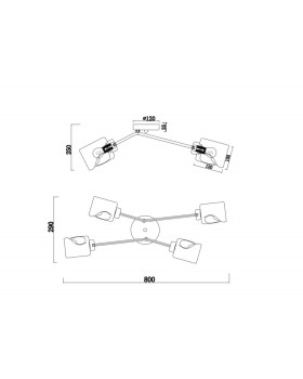 Накладная люстра Freya FR5095CL-04G-foto2