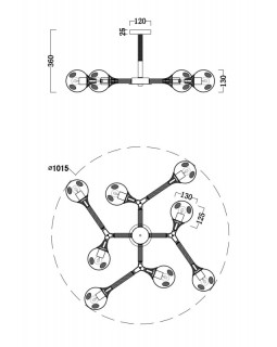 Люстра на штанге Freya FR5105CL-08W-foto2
