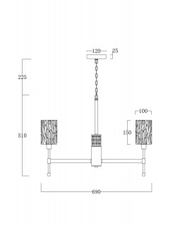 Подвесная люстра Freya FR5133PL-06CH-foto2