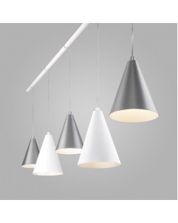 Подвесная люстра Eurosvet 50088/5 белый/серебро-foto4