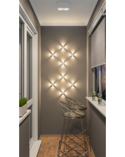 Светильник настенный Elektrostandard 1504 TECHNO LED CUBE белый-foto2