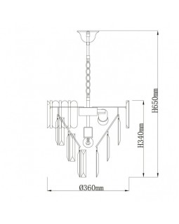 Подвесная люстра DeMarkt 111014205-foto11