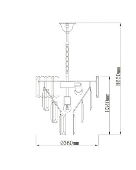 Подвесная люстра DeMarkt 111014205-foto11