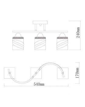 Люстра на штанге DeMarkt 673016903-foto2
