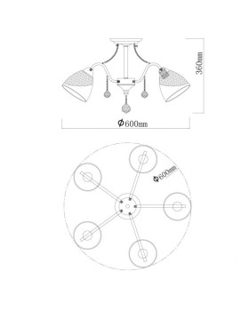 Люстра на штанге DeMarkt 315014905-foto11