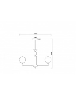 Люстра на штанге Freya FR5185PL-06BS-foto2