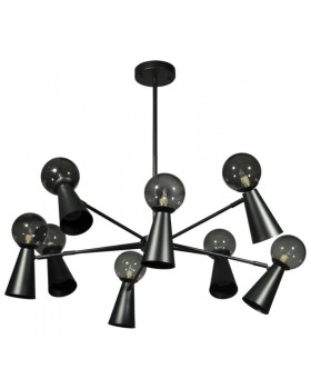 Люстра на штанге LOFT IT 10046/8 Black-foto3